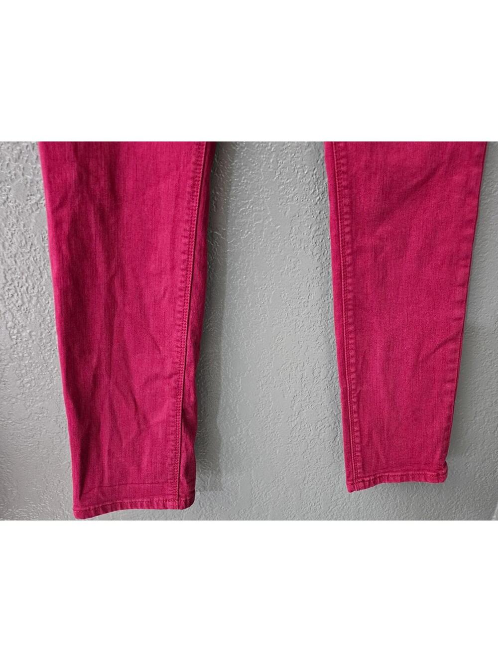 Women's Lucky Brand Denim Jeans Lolita Skinny Size 6/28 Burgundy Pockets Stretch - Picture 9 of 16